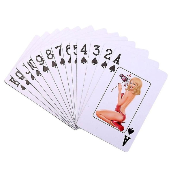 Beautiful Girl Pin-up Pattern Poker Card Baccarat Texas Hold'em Frosting Waterproof Playing Cards Board Bridge Game Gift 58*88mm