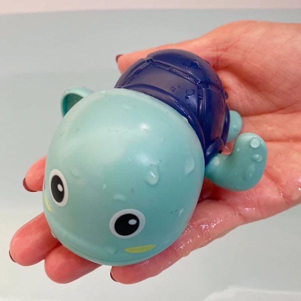 Sød Bade-Skildpadde Hval Pool Strand Klassisk Kæde Opvindslegetøj Vandlegetøj til Børn blue tortoise