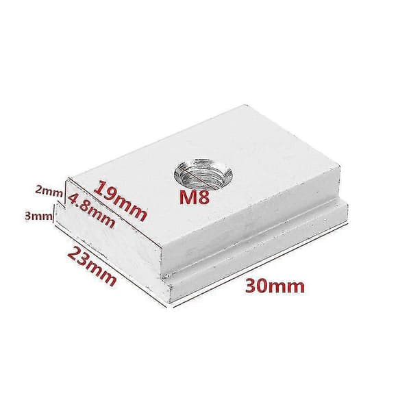 T-muttrar, 10-pack M6 Träbearbetningsverktyg T-spårsmutter