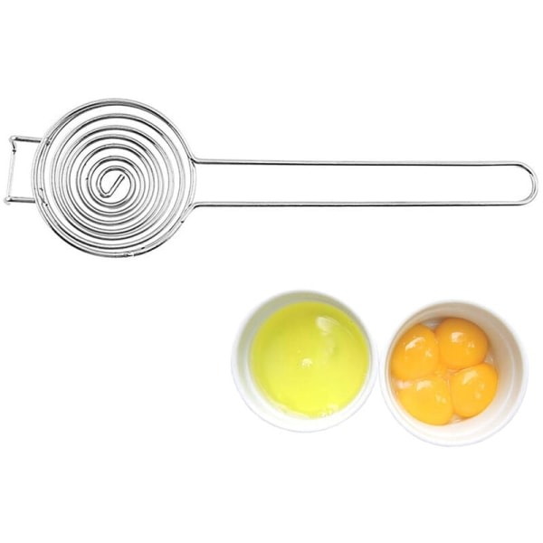 Æggeskiller - værktøj til adskillelse af æggeblomme og æggehvider?? – Fødevaregodkendt rustfrit stål – Tåler opvaskemaskine