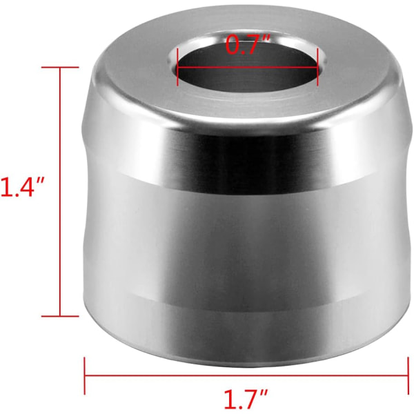 2-pak sikkerhedsbarberstativ, åbningsdiameter 0,7" (18,5 mm) barberstativ af aluminiumslegering til mænd