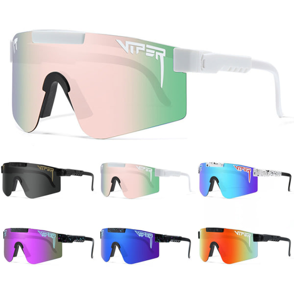 Polariserte sportssolbriller for menn kvinner baseball sykling F Purple