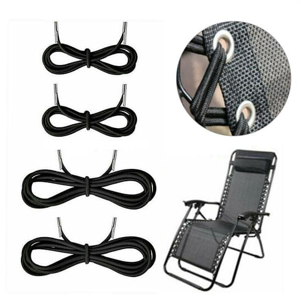 8 stk. Foldestol Solseng Tilbehør Elastisk Lukning Bungee_xx