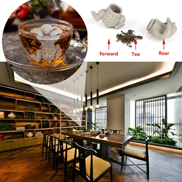 Silikon te-infuser te-æg kat te-filter dyre tesil til de fleste tekande og tekopper