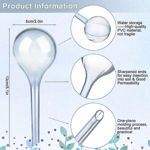 12 stk. plantevandingspærer selvvandingssystem PVC selvvandingspærer