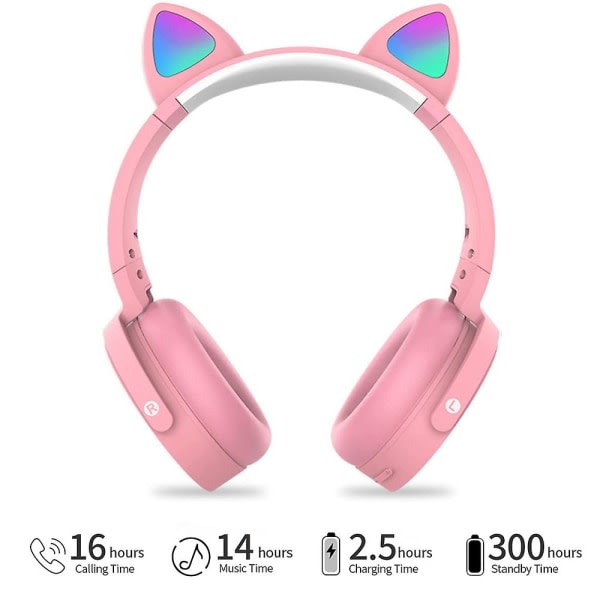 Pop Bubbles Bluetooth On-Ear hörlurar Silikon Pop Fidget Toy (rosa)