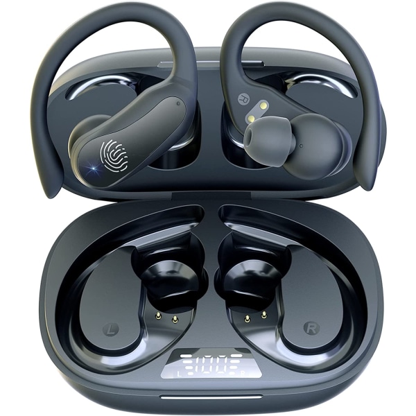 Bluetooth 5.3 sporthörlurar, trådlösa in-ear hörlurar