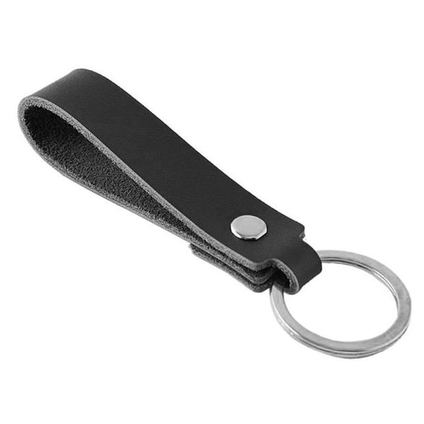 Lädernyckelring - Flera färger - Black