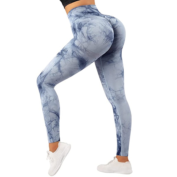 Damet tights med høj talje og mavekontrol, yogabukser med