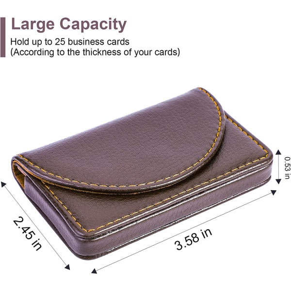 PU Leather Business Card Case Pocket