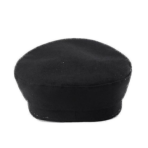 Svart Baskerhatt för Chaufför - Kostymhatt, Maskeraddräkt, Åttkantig Hatt