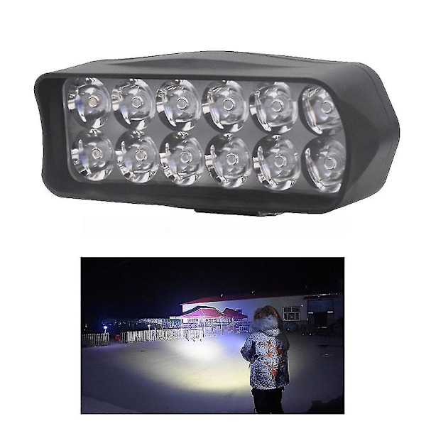 12v-80v E-cykel Forlygte Motorcykel Elektrisk Cykel Cykel Led Forlygte Trehjulede Lampe 16 Led Cycl
