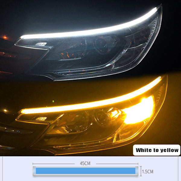 Motorcykel blinklys LED kørelys baglygter DRL D White