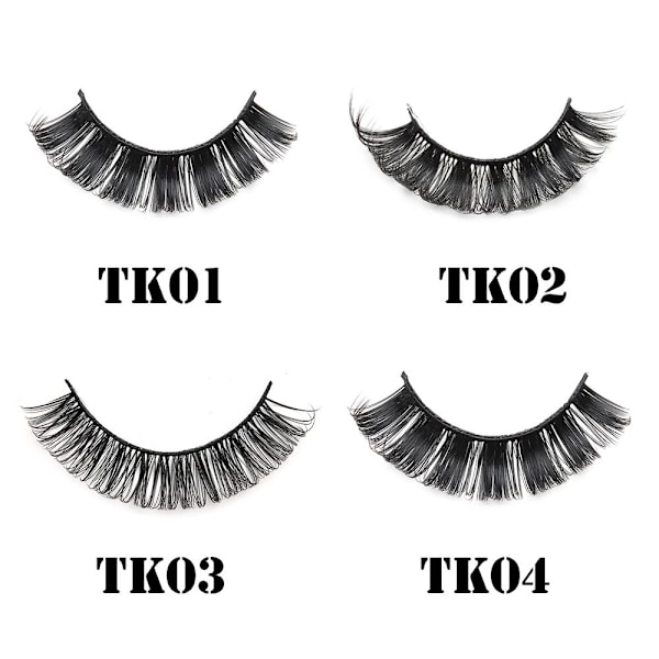 10 paria 3D Mink DD Curl Venäläisiä tekoripsiä TK03