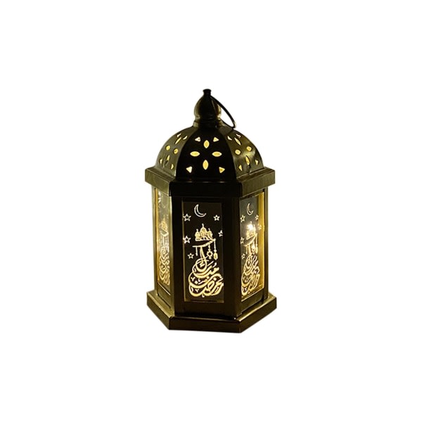 Mini lanterne med LED Ramadan Lanterne dekoration Mini lanterne dekoration med lys hængende lanterner til ramadan dekoration julebryllup bord centerp Small