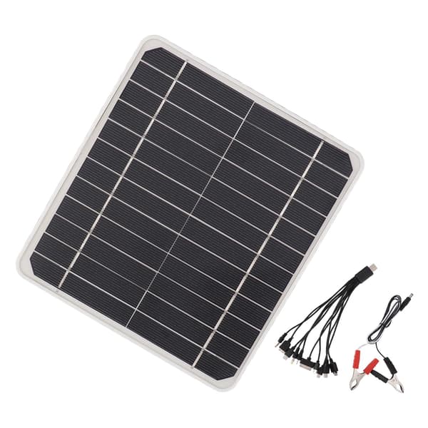 10w solcellepanel billading 12v lading mobiltelefonbatteri