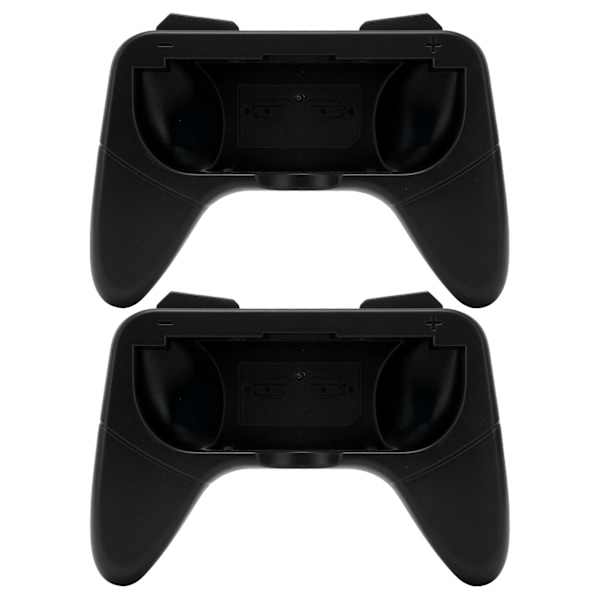 Håndgrep Slitesterkt Komfortgrep Sett med 2 Beskyttelsesplater for Switch OLED Kontroller Svart