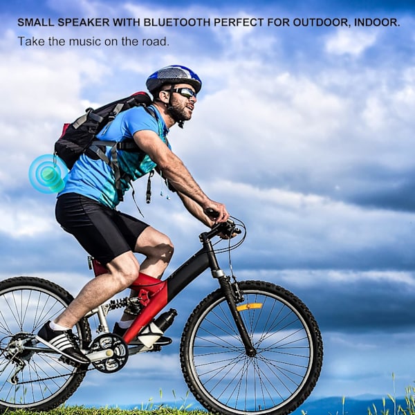 Bluetooth-högtalare med IP65 vattentät, 5.3 Bluetooth, TWS-parning, stöd för TF-kort, bärbar trådlös högtalare för iPhone Samsung och mer - Grön Green
