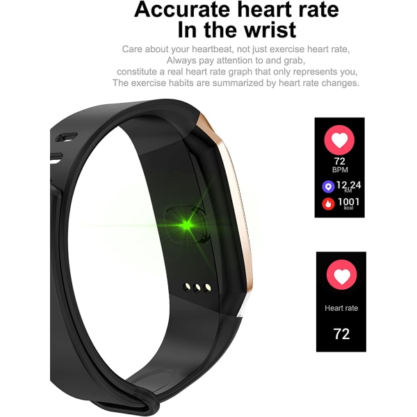 Smartwatch, skridttæller søvnanalyse blodtrykspuls