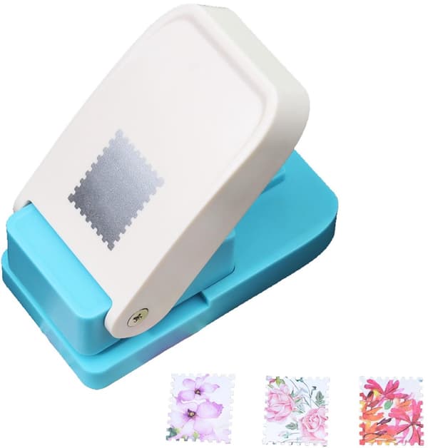 Rektangulär Stämpel & Stans – 2,6 x 2,1 cm – Spakfunktion – Perfekt för Scrapbooking, Gör-det-själv-kort & Hantverk