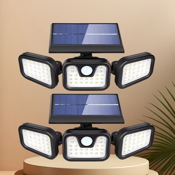 74 LED Solar Bevægelsessensor Lys 3 Lysstyrketilstande Udendørs Væglamper til Hoveddør Induction light source