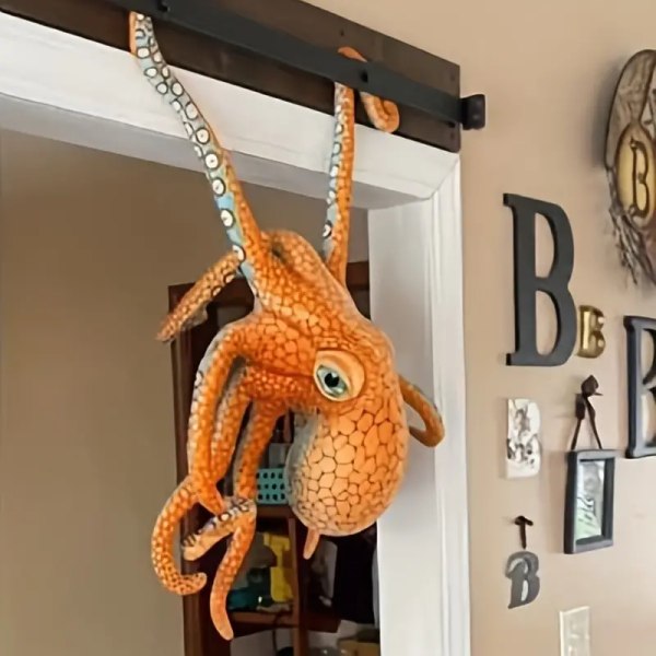 1 kpl Oktopus-pehmolelu tyyny - Luova merenpohjan eläin mustekala nukke lahjaesine