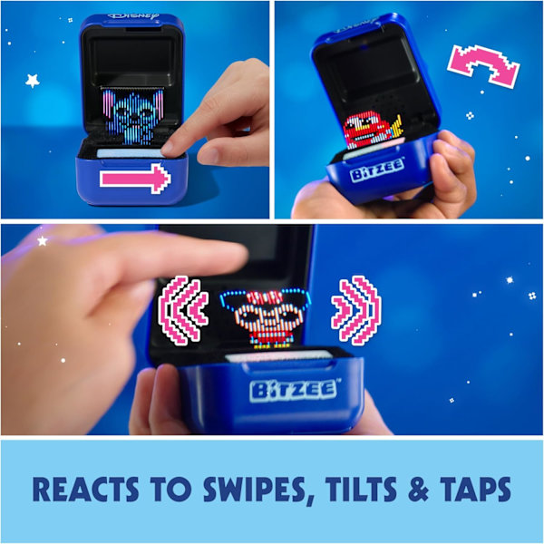 Bitzee, Interaktivt Disney Legetøj med 30 Figurer Indvendigt, Reagerer på Swipe, Tilt og Tap, Disney Legetøj og Digitale Kæledyr Legetøj til Børn