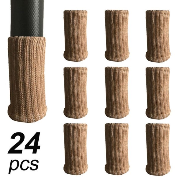 24-osaiset huonekalupehmusteet korkean elastiset lattiasuojat liukumattomat lattiansuojat tuolin jalkojen suojat huonekalujen set, sopiva halkaisija 1"-2"