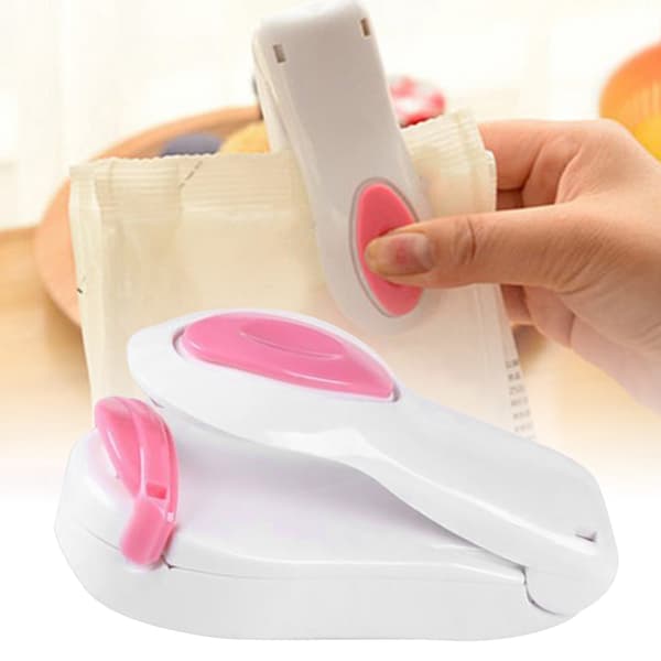 [Mini snackforseglingsmaskin] Bærbar matkonservering og forsegling for husholdningsbruk, liten håndpresset plastpose-laminator