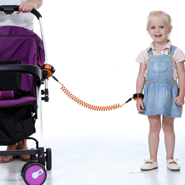 1-pakke Baby Anti-lost bælte, Baby Kids Safty Anti Lost Walking håndbælte Håndled Link Bungee Line Sikkerhedsmæssig sele til småbørn, Rejsehjælper