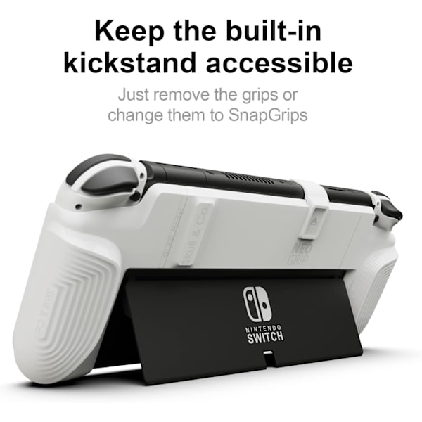 NeoGrip för Nintendo Switch OLED och vanlig modell: Ett ergonomiskt grepp med hårt skal
