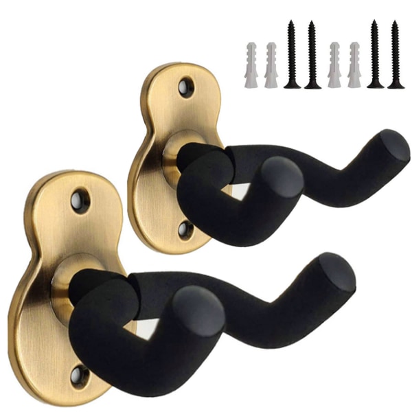 Gitarrväggfäste, Metallgitarrhållare, 2-pack, Gitarrfäste med Pro