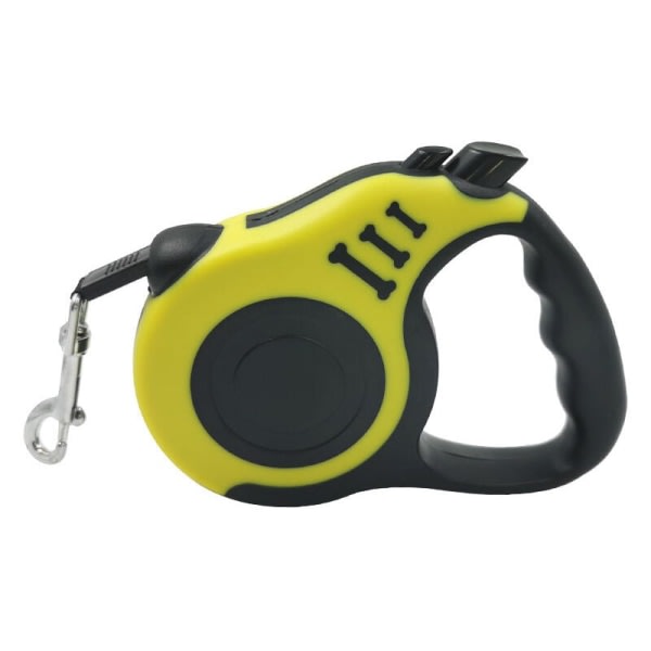 5M Retractable Dog Leash, Automatic Pet Walking Leash (5M Yellow) Dksfjkl