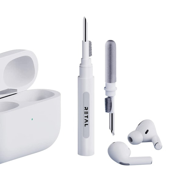 3-i-1 multirengjøringssett for Airpods med flere hvite