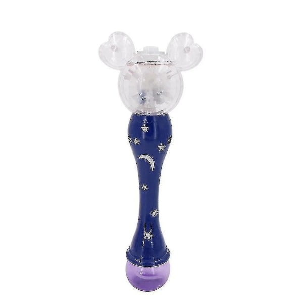 Bubble Machine Electric Bubble Wand giftfri hållbar med musikaliskt ljus Fairy Stick Bubble