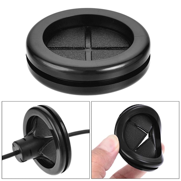 4 stk. gummigjennomføring Rund dobbeltsidig brakett for ledningsbeskyttelse 4PCS