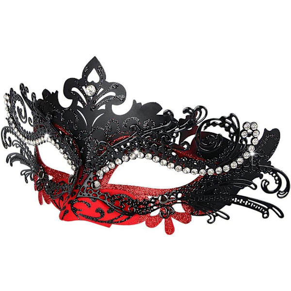 Maskeradmask, karnevalsdekorationer venetianska masker för kvinnor