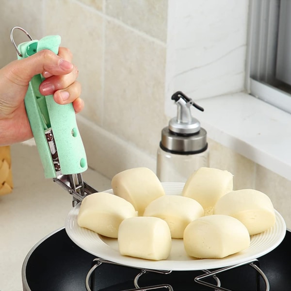 Anti-Hot Dish Gripper Värmebeständigt rostfritt stål Kök Anti-Scald Clip för att flytta kokplattor Skålar Brickor Diskklämmor