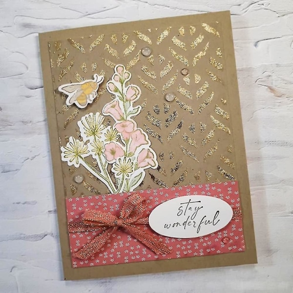 Blommor Blad Metall Skärmaskiner och Stämplar Set för Korttillverkning DIY Scrapbooking