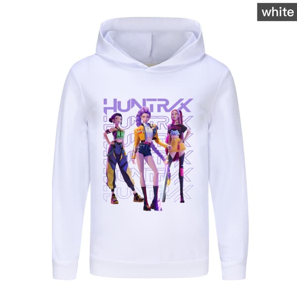 Kpop Demon Hunters barn sweatshirt vit white 140CM