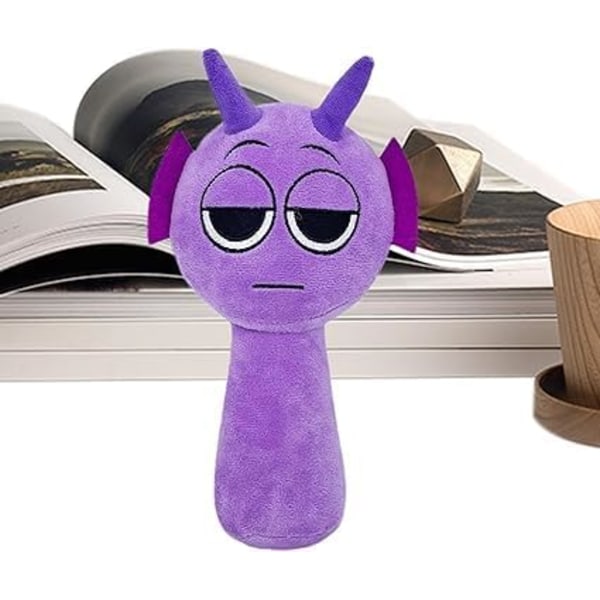 Sprunki Peli Pehmolelu, Sprunki Lelut Pehmolelu, Pehmeä Täytetty Eläin Tyyny Nuken Joulu Syntymäpäivälahjat Aikuisten Lapsille (Violetti)