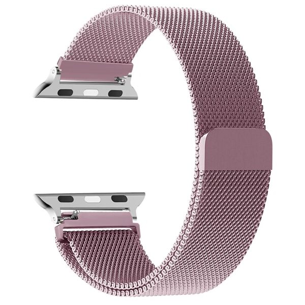 Milanese loop rem til Apple Watch-rem 44mm 40mm 45mm 49mm 41mm 38mm 42mm 44mm Armbånd iwatch Series 9 3 6 5 SE 7 8 Ultra 2 starlight - pink gold pink gold 42mm/44mm/45mm/49mm