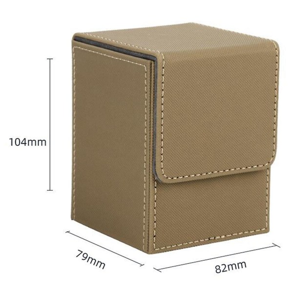 Card Case Deck Box Sleeved Card Deck Game Box til Yugioh Binders: 100+, sort