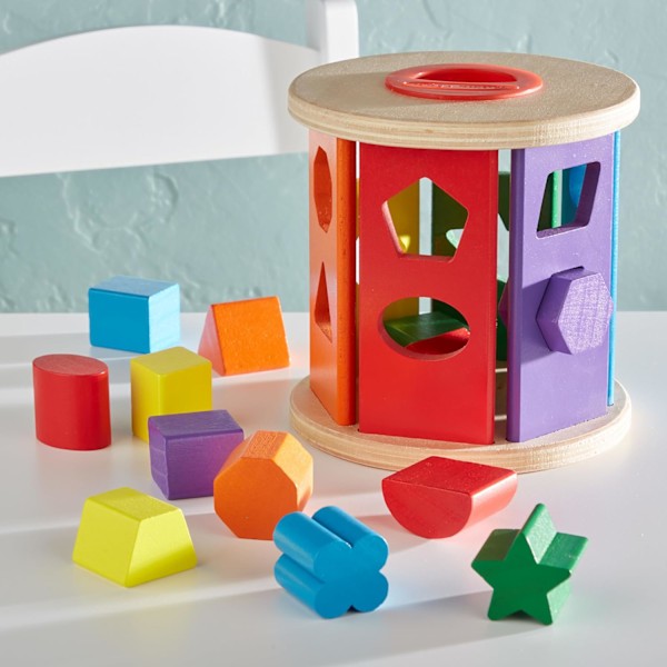 Melissa & Doug Match and Roll Shape Sorter - Klassisk treleke