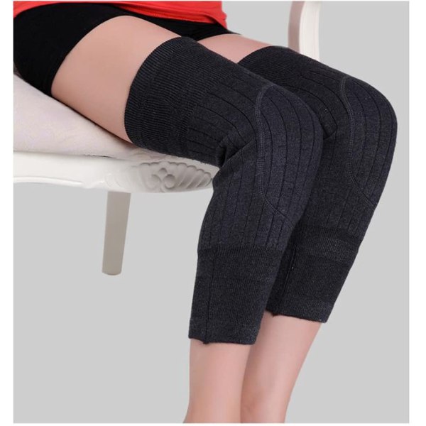 Winter Knee Warmers Knee Sleeve Leg Warmers For Women Men Wool Thick Knee Brace Knee Pads Legging Stocking Warm Thermal Knee Sleeve