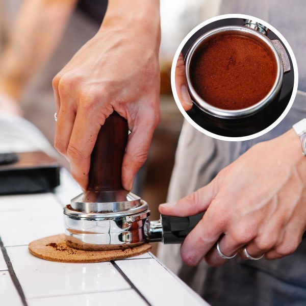 51 mm rustfrit stål bundløs kaffeportafilter kompatibel kaffemaskine