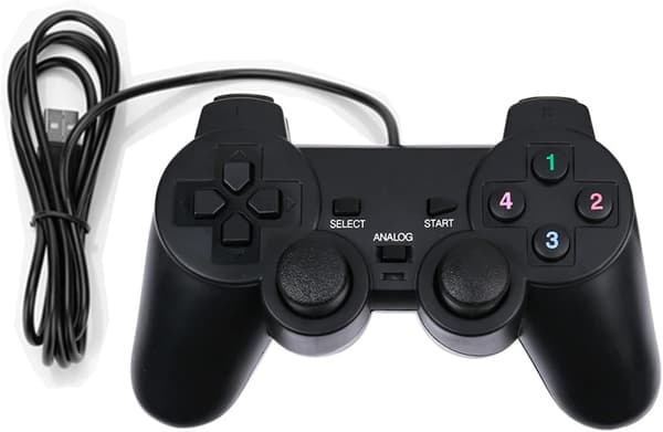 USB-kablet spilcontroller til Windows PC/Raspberry Pi Gamepad fjernbetjening Dual Vibration Gaming Joystick Joypad til stationær computer bærbar computer