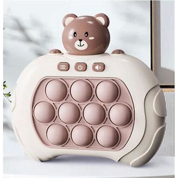 BROWN BEAR Pop It Spel - Pop It Pro Ljusspel Snabbtryck Fid