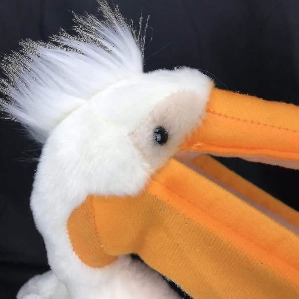 Yndig simuleret pelikandukkelegetøj Interessant plys babydukke legetøjsfugledukke