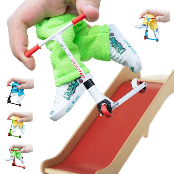 Finger Scooter Set Liten Finger Skateboard HVIT White